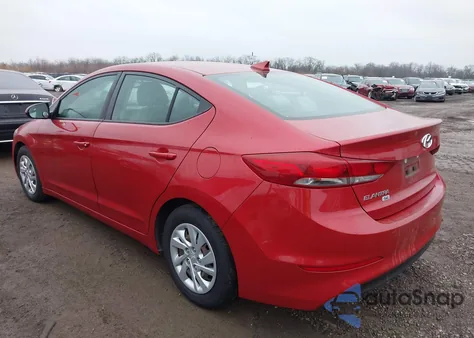2017 Hyundai Elantra Se from USA, damaged, VIN 5NPD74LF0HH093606